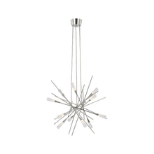 Load image into Gallery viewer, Stellar LED Chandelier in Polished Nickel (Medium).
