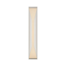 Load image into Gallery viewer, Stetto Outdoor LED Wall Light in Large/Polished Nickel.
