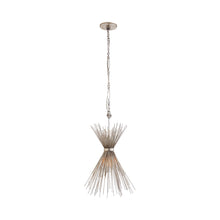 Load image into Gallery viewer, Strada Chandelier in Narrow/Burnished Silver Leaf (Small).
