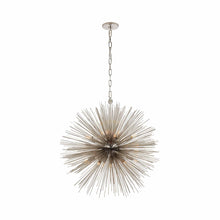 Load image into Gallery viewer, Strada Chandelier in Round/Polished Nickel (Medium).
