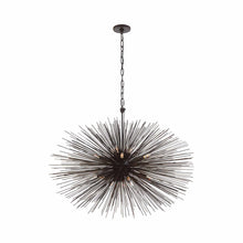Load image into Gallery viewer, Strada Chandelier in Oval/Aged Iron (Medium).

