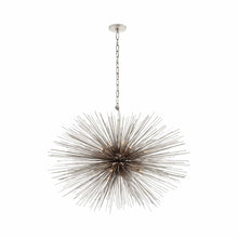 Load image into Gallery viewer, Strada Chandelier in Oval/Burnished Silver Leaf (Medium).
