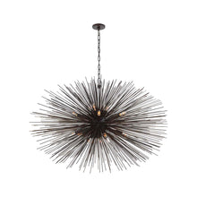 Load image into Gallery viewer, Strada Chandelier in Oval/Aged Iron (Large).
