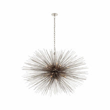Load image into Gallery viewer, Strada Chandelier in Oval/Burnished Silver Leaf (Large).
