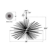 Load image into Gallery viewer, Strada Chandelier - line drawing.
