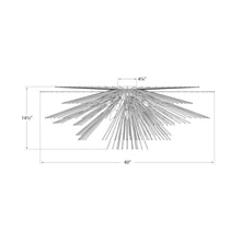 Load image into Gallery viewer, Strada Flush Mount Ceiling Light - line drawing.

