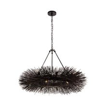 Load image into Gallery viewer, Strada Ring Chandelier in Aged Iron.
