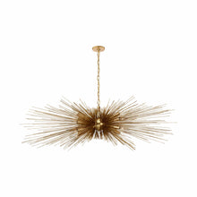 Load image into Gallery viewer, Strata Linear Chandelier in Gild.

