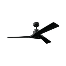 Load image into Gallery viewer, Alma Indoor / Outdoor LED Smart Ceiling Fan in Midnight Black.

