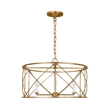 Load image into Gallery viewer, Beatrix Pendant Light in Antique Gild (Large).
