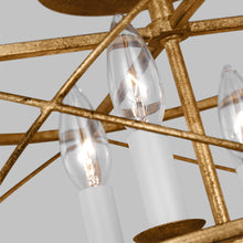 Load image into Gallery viewer, Beatrix Semi Flush Mount Ceiling Light in Detail.
