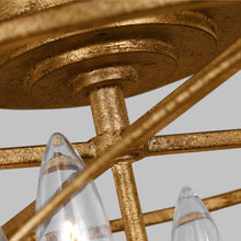 Load image into Gallery viewer, Beatrix Semi Flush Mount Ceiling Light in Detail.
