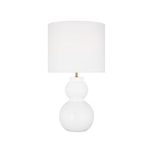Load image into Gallery viewer, Buckley Table Lamp in Gloss White.
