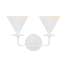 Load image into Gallery viewer, Cornet Double Wall Light in Detail.
