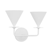 Load image into Gallery viewer, Cornet Double Wall Light in Detail.
