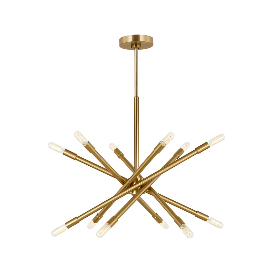 Eastyn Chandelier in Burnished Brass (Medium).