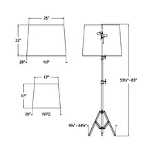 Load image into Gallery viewer, Studio Floor Lamp - line drawing.
