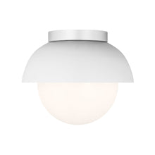 Load image into Gallery viewer, Hyde Flush Mount Ceiling Light in Matte White.
