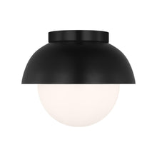 Load image into Gallery viewer, Hyde Flush Mount Ceiling Light in Midnight Black.

