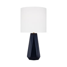 Load image into Gallery viewer, Moresby Table Lamp in Gloss Navy.
