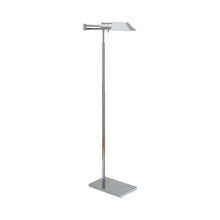 Load image into Gallery viewer, Studio Swing Arm LED Floor Lamp in Polished Nickel.
