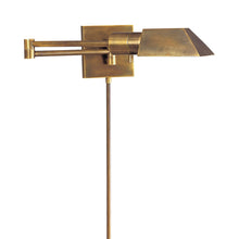 Load image into Gallery viewer, Studio Swing Arm Wall Light in Hand-Rubbed Antique Brass (40W).
