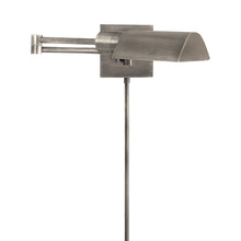 Load image into Gallery viewer, Studio Swing Arm Wall Light in Antique Nickel (60W).

