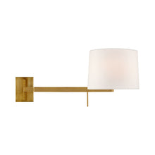 Load image into Gallery viewer, Sweep Wall Light in Left/Soft Brass.
