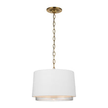 Load image into Gallery viewer, Sydney LED Pendant Light in Soft Brass (Small).
