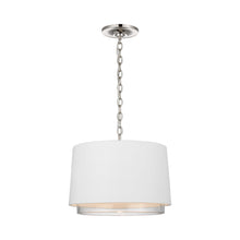 Load image into Gallery viewer, Sydney LED Pendant Light in Polished Nickel (Small).
