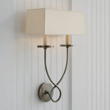 Load image into Gallery viewer, Symmetric Twist Double Wall Light in Detail.

