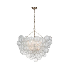 Load image into Gallery viewer, Talia Chandelier in Burnished Silver Leaf (Grande).
