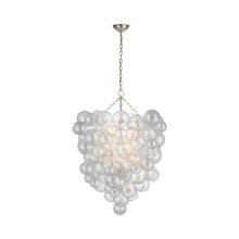 Load image into Gallery viewer, Talia Chandelier in Burnished Silver Leaf (Grande Entry).
