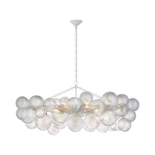 Load image into Gallery viewer, Talia LED Linear Chandelier in Plaster White (Medium).
