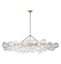 Load image into Gallery viewer, Talia LED Linear Chandelier in Burnished Silver Leaf (Large).
