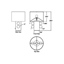 Load image into Gallery viewer, Tiglia LED Table Lamp - line drawing.
