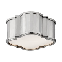 Load image into Gallery viewer, Tilden Flush Mount Ceiling Light in Polished Nickel (Small).
