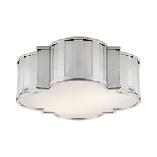 Load image into Gallery viewer, Tilden Flush Mount Ceiling Light in Polished Nickel (Large).
