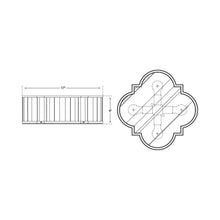 Load image into Gallery viewer, Tilden Flush Mount Ceiling Light - line drawing.
