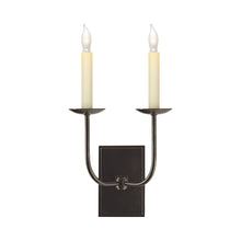Load image into Gallery viewer, TT Double Wall Light in Bronze.
