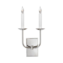 Load image into Gallery viewer, TT Double Wall Light in Polished Nickel.
