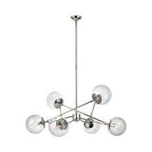 Load image into Gallery viewer, Turenne Chandelier in Polished Nickel.
