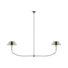 Load image into Gallery viewer, Turlington LED Linear Chandelier in Polished Nickel.
