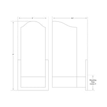 Load image into Gallery viewer, Urbane Wall Light - line drawing.
