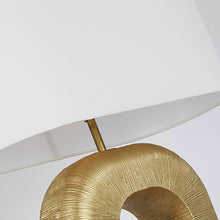 Load image into Gallery viewer, Utopia Combed Console LED Table Lamp in Detail.
