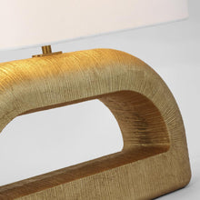 Load image into Gallery viewer, Utopia Combed Console LED Table Lamp in Detail.
