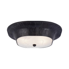 Load image into Gallery viewer, Utopia Round Flush Mount Ceiling Light in Aged Iron.
