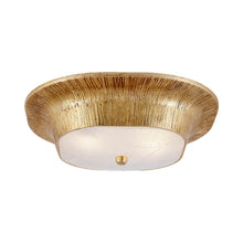 Load image into Gallery viewer, Utopia Round Flush Mount Ceiling Light in Gild.
