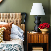 Load image into Gallery viewer, Utopia Table Lamp in bedroom.
