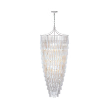 Load image into Gallery viewer, Vacarro Cascading LED Chandelier in Plaster White.
